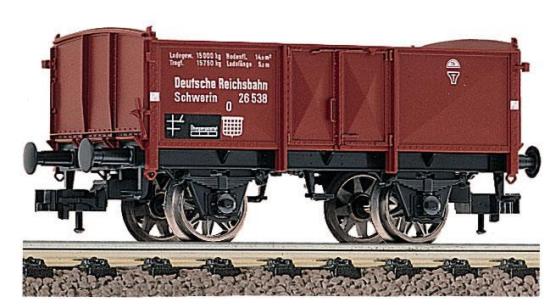 Open goods car type O ('Schwerin')<br /><a href='images/pictures/Fleischmann/5211.jpg' target='_blank'>Full size image</a>
